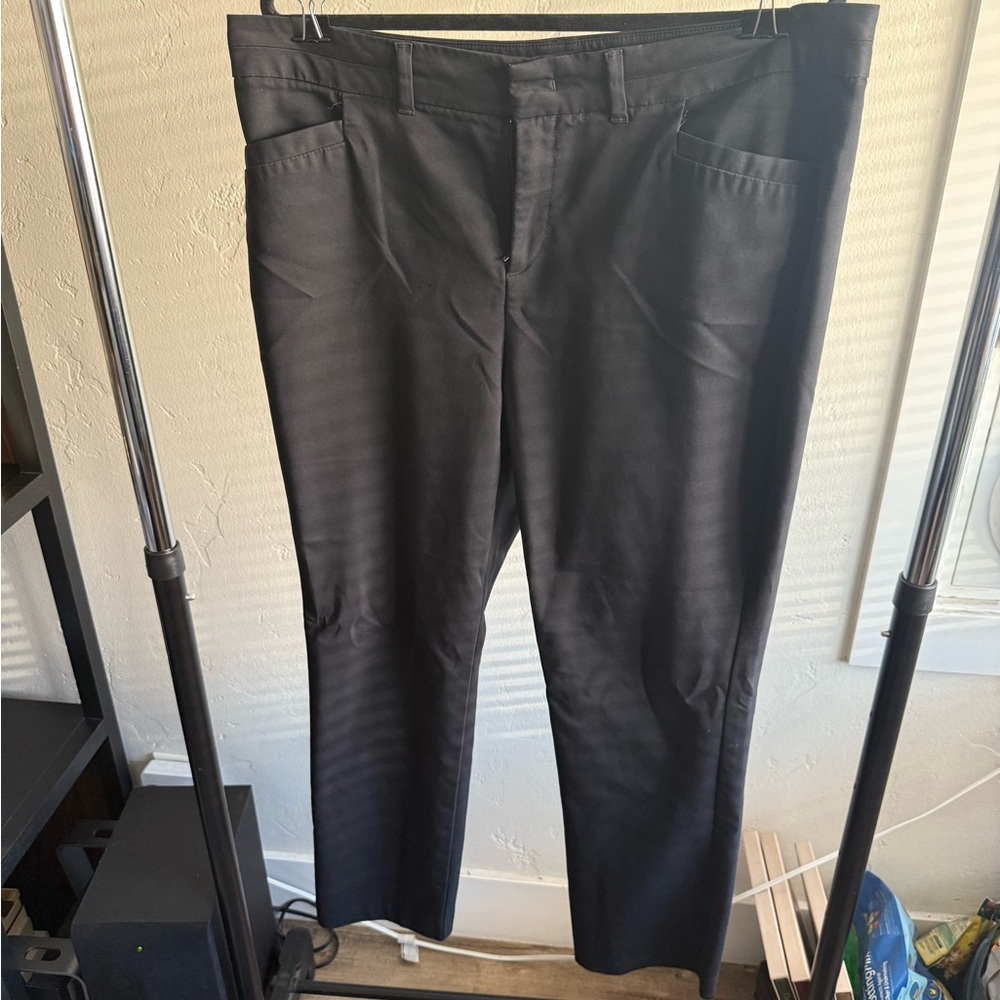 Gloria Vanderbilt Men's Sleek Black Dress Pants